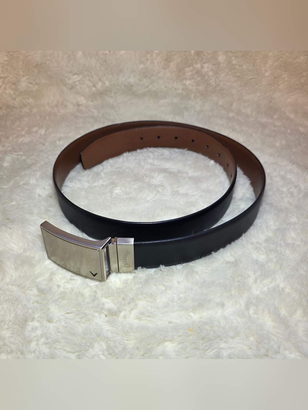 Perry Ellis Portfolio Reversible Dress Belt Mens Size 38 95 Black Brown Classic